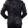 Fashion Wear Women Black Leather Moto Jacket