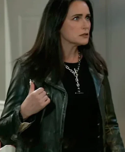 General Hospital Lois Cerullo Black Leather Jacket