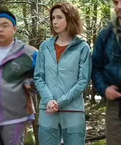 Get Now Happiness for Beginners Helen Carpenter Cotton Blue Jacket For Sale