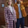 Ghosts US S03 Sam Pink Plaid Coat