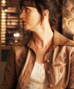 Good Cop Bad Cop Leighton Meester Brown Jacket