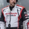 Gran Turismo David Harbour Leather White Jacket