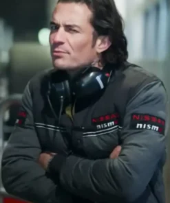 Gran Turismo Orlando Bloom Bomber Grey Jacket For Sale