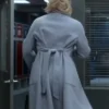 Hannah Waddingham Tv Series Ted Lasso Season 3 Episode 8 Rebecca Welton Grey Tweed Long Coat