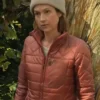 Happiness For Beginners Ellie Kemper Brown Quilted Jacket