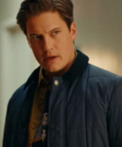 Hudson And Rex S07 Jesse Mills Navy Blue Quilted Jacket