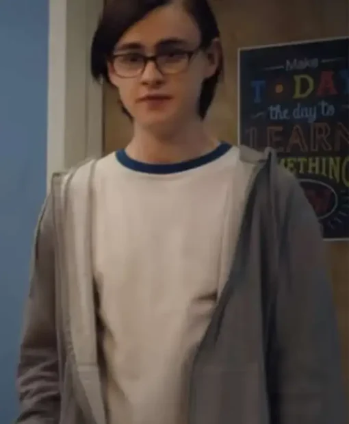 Jaeden Martell Metal Lords Grey Hoodie