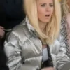 Juno Temple TV Series Ted Lasso Season 3 Keeley Jones Silver Puffer Jacket