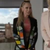 Keeley Jones TV Series Ted Lasso Season 3 Juno Temple Beaded Wool Printed Blazer