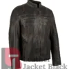 Men's David Motorcycle Distressed Leather Jacket