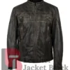 Motorcycle Men's David Distressed Leather Jacket