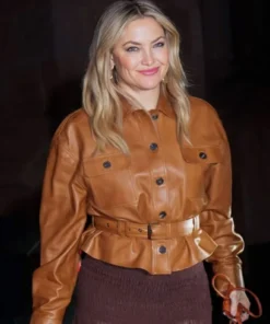 NYC 2025 Kate Hudson Leather Jacket