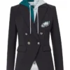 Philadelphia Eagles Veronica Beard Black Dickey Blazer