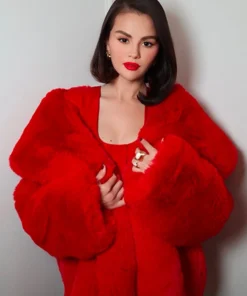Selena Gomez London Event Red Coat