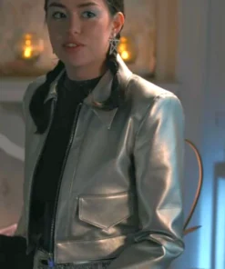 Sweet Magnolias S04 Annie Sullivan Leather Silver Jacket