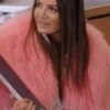 The Real Housewives of Salt Lake Lisa Barlow Pink Fur Jacket