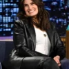 The Tonight Show Idina Menzel Leather Black Blazer
