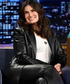 The Tonight Show Idina Menzel Leather Black Blazer