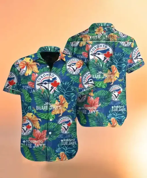 Toronto Blue Jays Floral Hawaiian Shirt