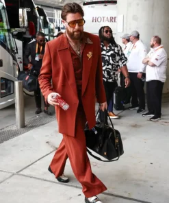 Travis Kelce Super Bowl 2025 Pregame Suit