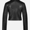 Women Black Biker Leather Jacket