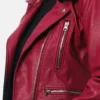 Women’s Dark Red Cropped Jacket