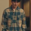XO Kitty S02 Dae Blue Checkered Shirt