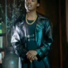 Black Mafia Family S03 Ren King Leather Coat