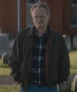 Brave the Dark 2025 Jared Harris Green Cotton Jacket