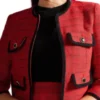 Buy Now Carrie Preston Elsbeth Season 02 Elsbeth Tascioni Red Tweed Jacket For Unisex