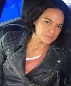 Buy Now Fast And Furious 9 Letty Ortiz Black Biker Leather Jacket For Unisex