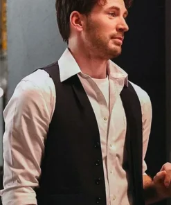 Buy Now John Movie Materialists 2025 Chris Evans Black Vest For Men And Women