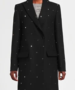 Buy Now Kat Richardson TV-Series Beyond The Gates 2025 Colby Muhammad Black Studded Coat For Unisex