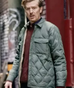 Buy Now Logan TV-Series Tracker Season 02 Oliver Rice Green Quilted Puffer Jacket For Unisex