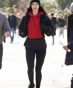 Buy Now Mia Lapierre TV Series Dexter Resurrection 2025 Krysten Ritter Black Cropped Jacket For Unisex