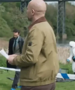 Buy Now Riley Jones TV-Series Vera Season 14 DC Mark Edwards Brown Cotton Jacket For Unisex