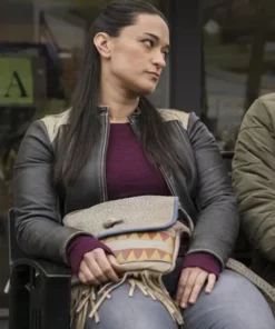 Buy Now Sara Tomko TV-Series Resident Alien Asta Twelvetrees Black Leather Jacket For Unisex