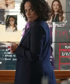 Buy Now Selena High Potential Season 01 Navy Blue Blazer For Men And Women