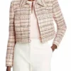 Buy Now Senator Margery TV-Series The Residence 2025 Eliza Coupe OFF-White Cropped Tweed Jacket For Unisex
