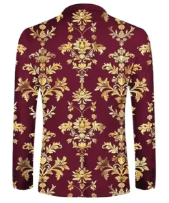 Buy Now Stegaro Golden Baroque Blazer For Men And Women