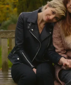 Buy Now Susan McIntyre TV-Series Toxic Town Season 01 Jodie Whittaker Black Leather Jacket For Unisex