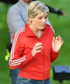 Buy Now Susan McIntyre TV-Series Toxic Town Season 01 Jodie Whittaker Red Track Jacket For Unisex