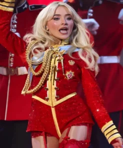 Buy Now The BRIT Awards 2025 Sabrina Carpenter Red Sequin Coat For Unisex