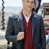 Christmas in Rome Sam Page Grey Blazer