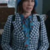 Elsbeth S02 Carrie Preston Houndstooth Blue Blazer