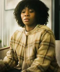 Happy Face 2025 Tamera Tomakili Checked Wool Coat