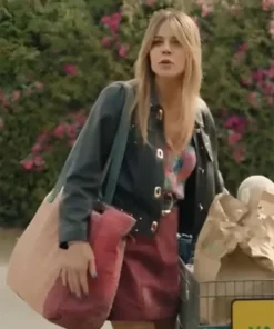 High Potential Kaitlin Olson Leather Jacket
