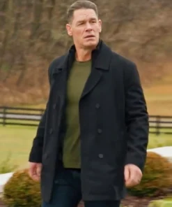 John Cena What Drives You with Black Wool Coat