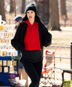 Krysten Ritter Dexter Resurrection Black Cropped Jacket