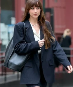 Materialists 2025 Dakota Johnson Black Blazer